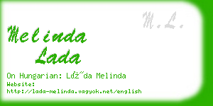 melinda lada business card